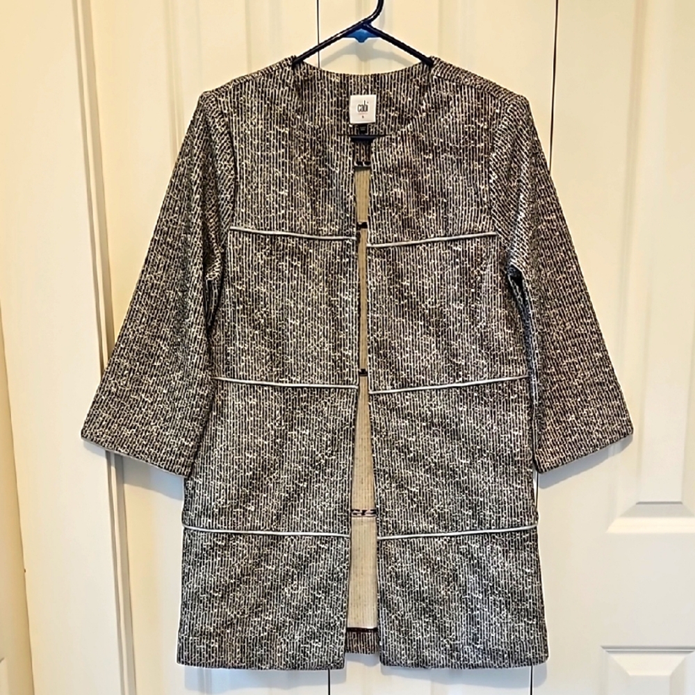 Chic Black and White Women's Jacket
